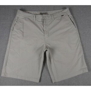 Travis Mathew Short Mens 36 Light Gray 11" Inseam Golf Stretch Logo‎ Preppy